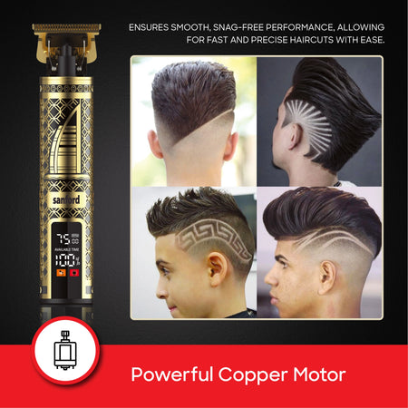 hair trimmer t blade digital display type c charging sanford 5