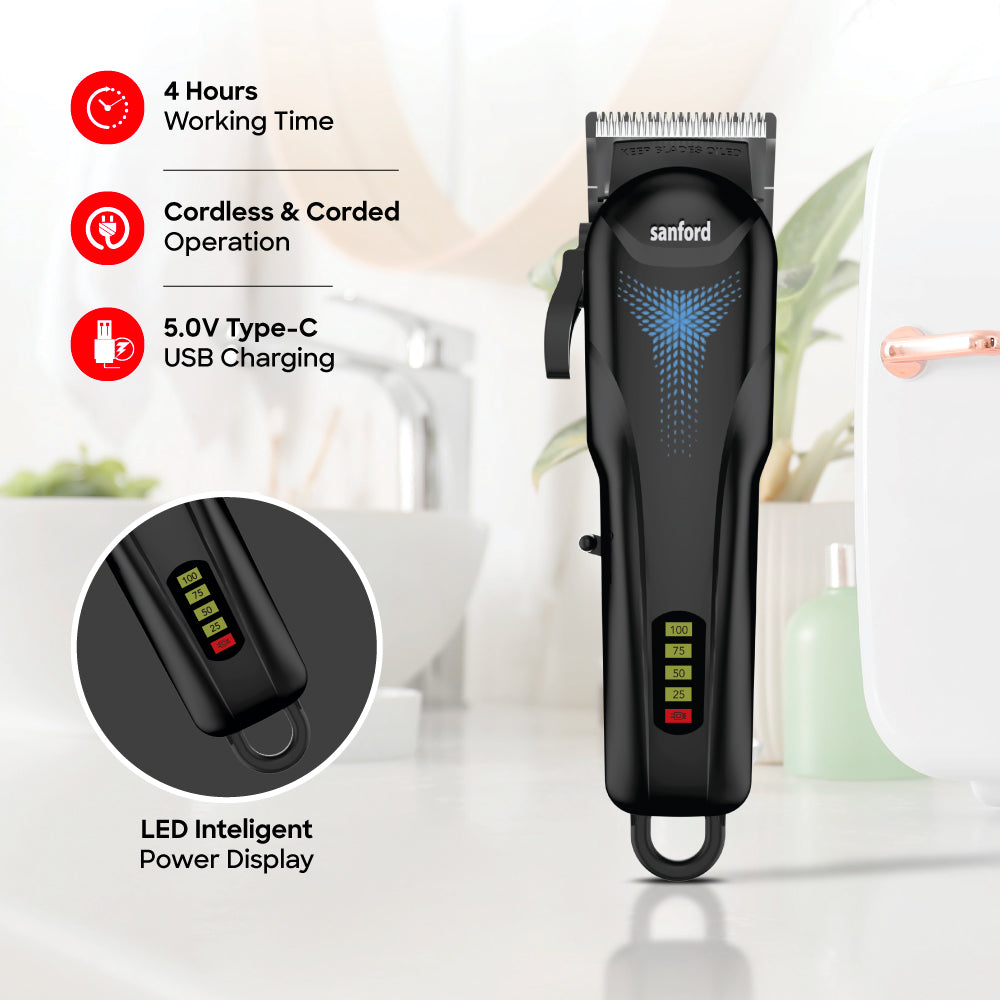Sanford Rechargeable Cordless Professional Hair Clipper | SF1955HC - buysanford