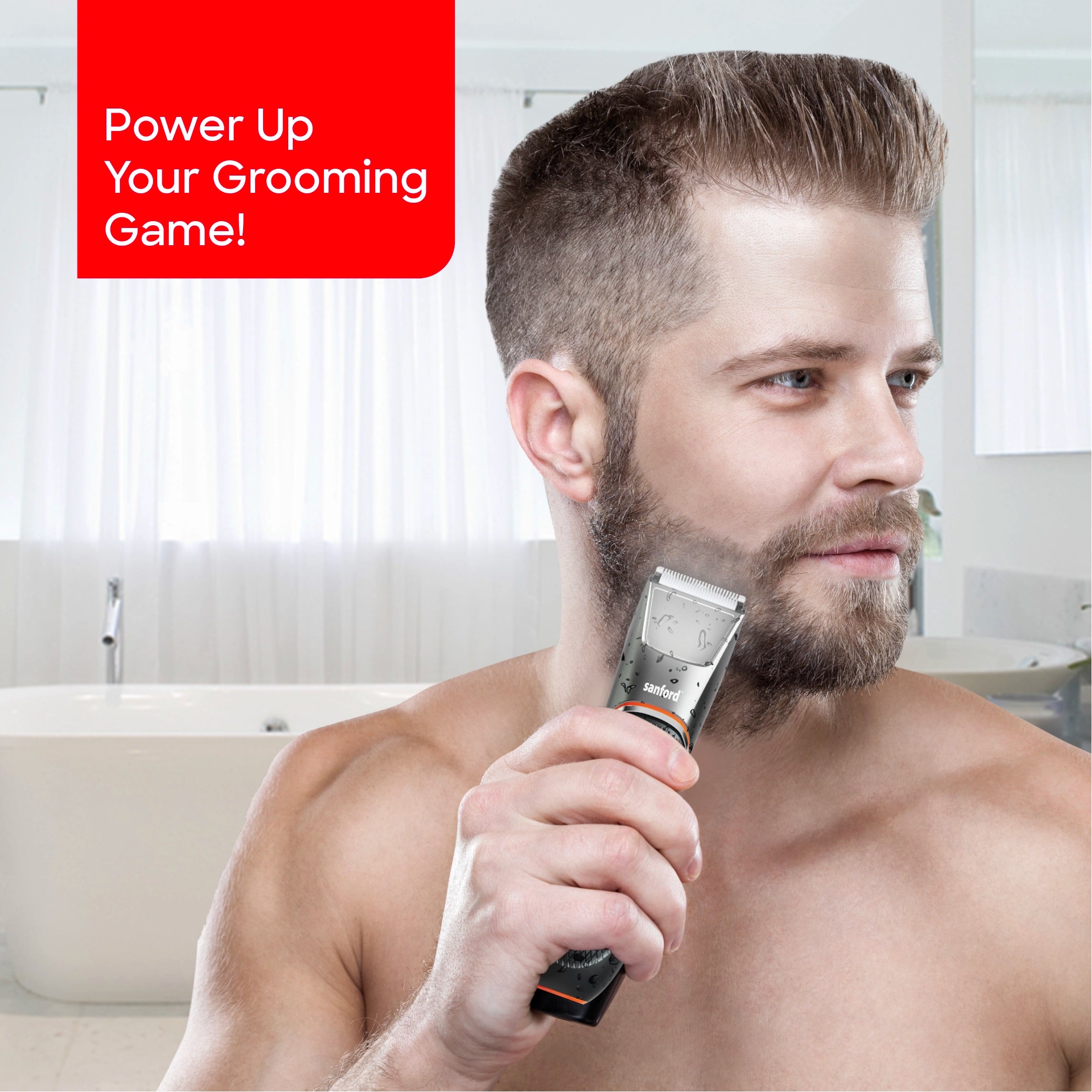 hair trimmer IPX6 waterproof 120 minutes runtime sanford 2