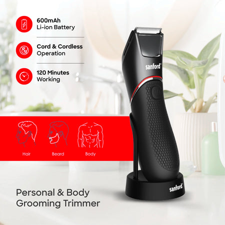 hair trimmer IPX6 waterproof 120 minutes runtime sanford 3
