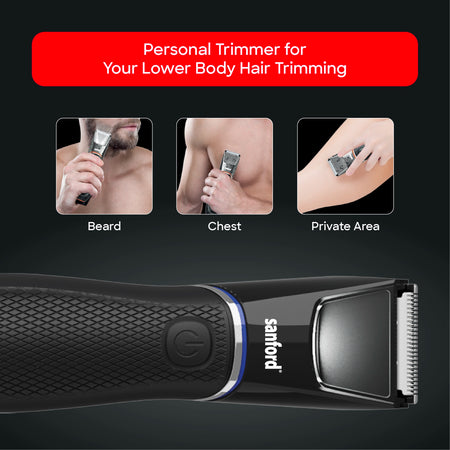 hair trimmer IPX6 waterproof 120 minutes runtime sanford 6