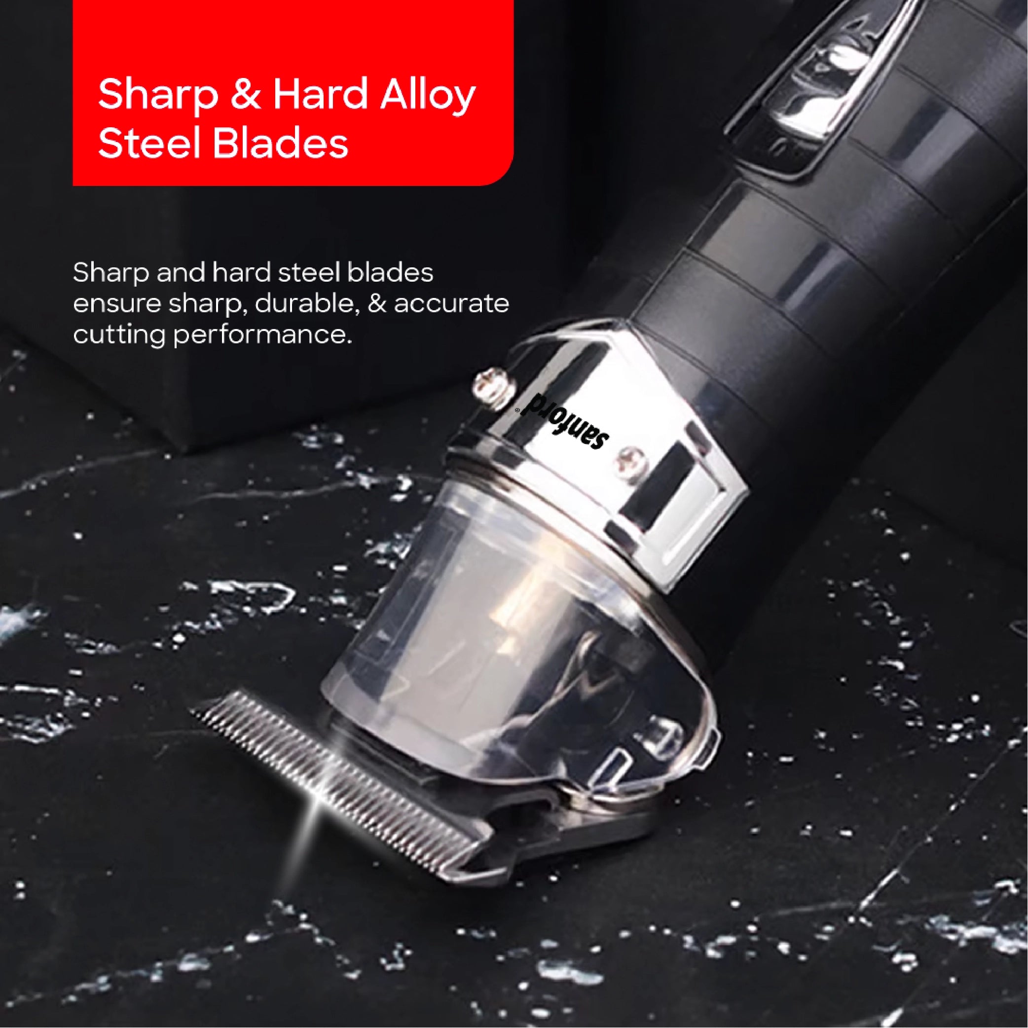 professional hair trimmer T blade zero cut USB charging sanford 4