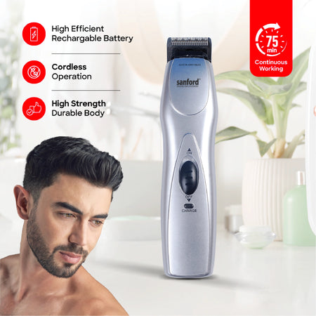 hair trimmer 75 min runtime charging stand sanford 3