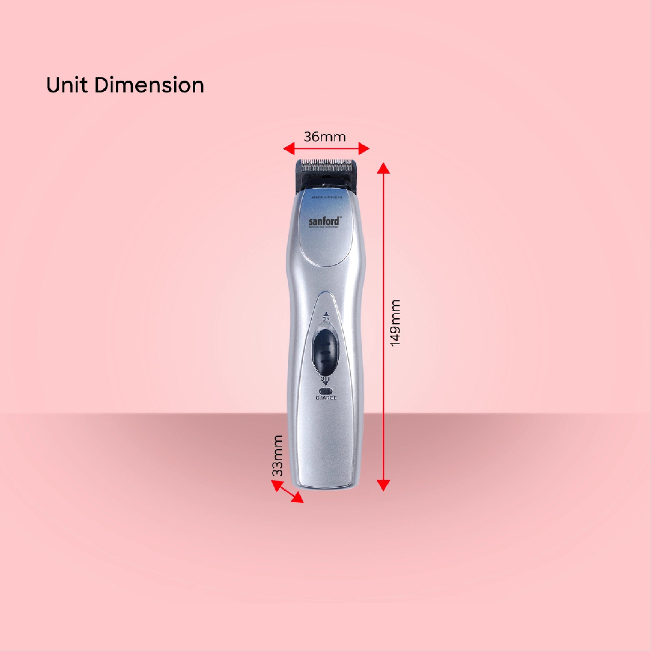hair trimmer 75 min runtime charging stand sanford 7