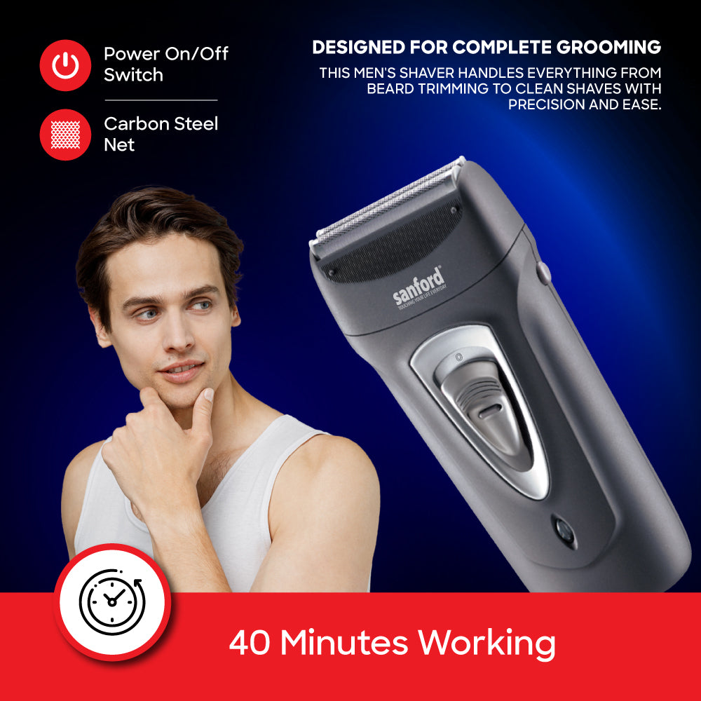 Sanford Electric Shaver with Dual Blades and Pop-Up Trimmer | SF1989MS - buysanford