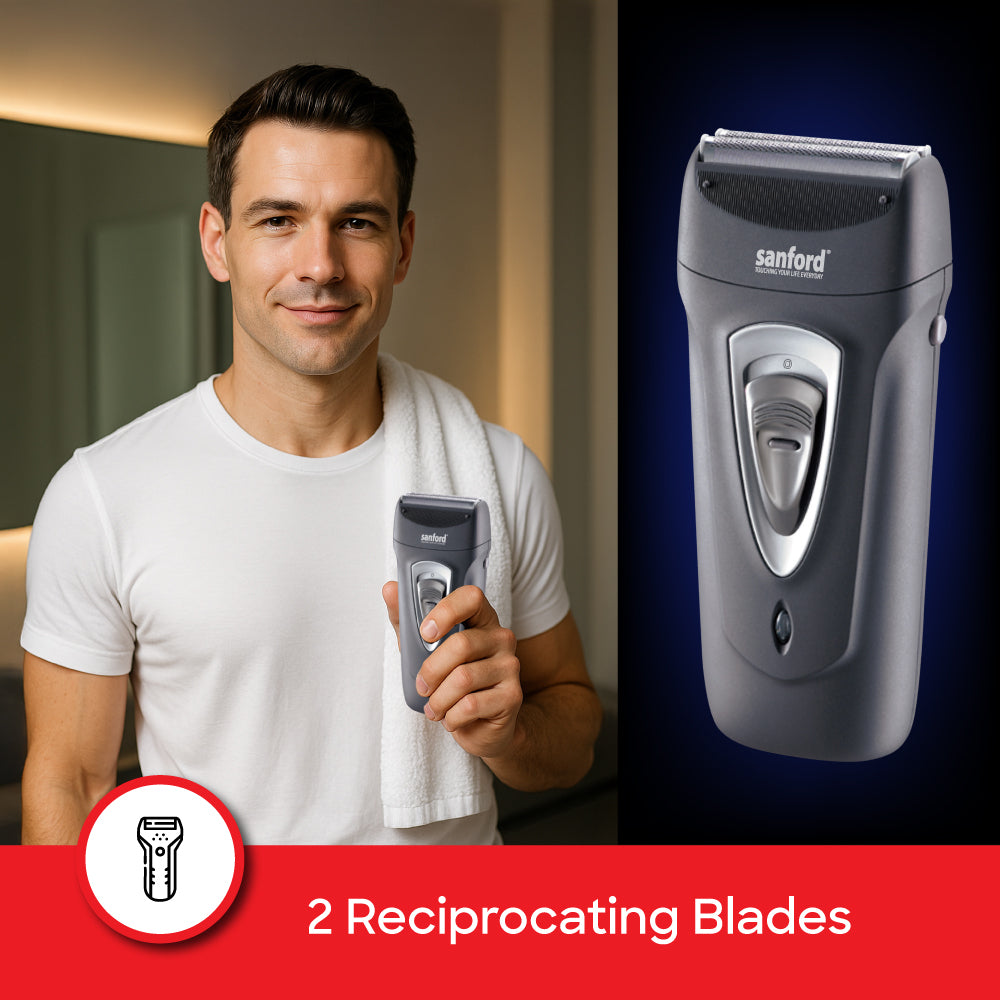 Sanford Electric Shaver with Dual Blades and Pop-Up Trimmer | SF1989MS - buysanford