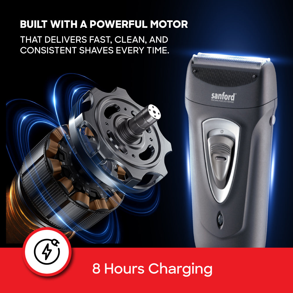 Sanford Electric Shaver with Dual Blades and Pop-Up Trimmer | SF1989MS - buysanford
