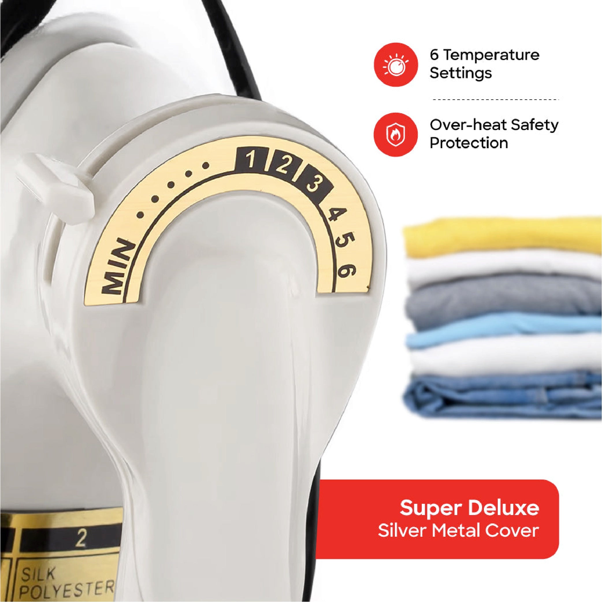 1200W heavyweight dry iron ceramic coated soleplate sanford 4