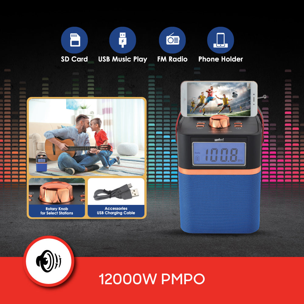Sanford Rechargeable Bluetooth Portable Speakers | SF2212PS - buysanford