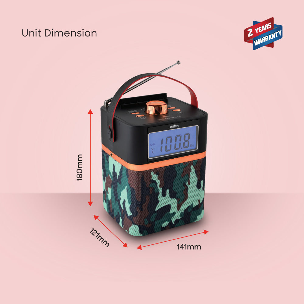 Sanford Rechargeable Bluetooth Portable Speakers | SF2212PS - buysanford