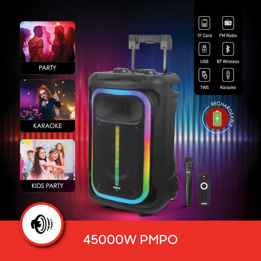 Sanford Rechargeable  karaoke Trolley Speakers | SF2270SS - buysanford