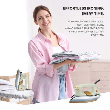 1200W heavy weight dry iron ceramic coated soleplate sanford 5
