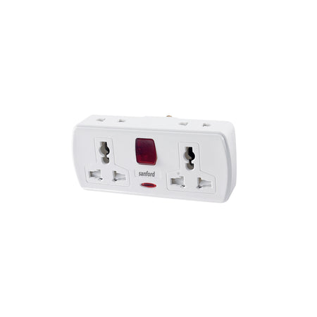 2 way socket adapter 13A surge protection power plug sanford 1