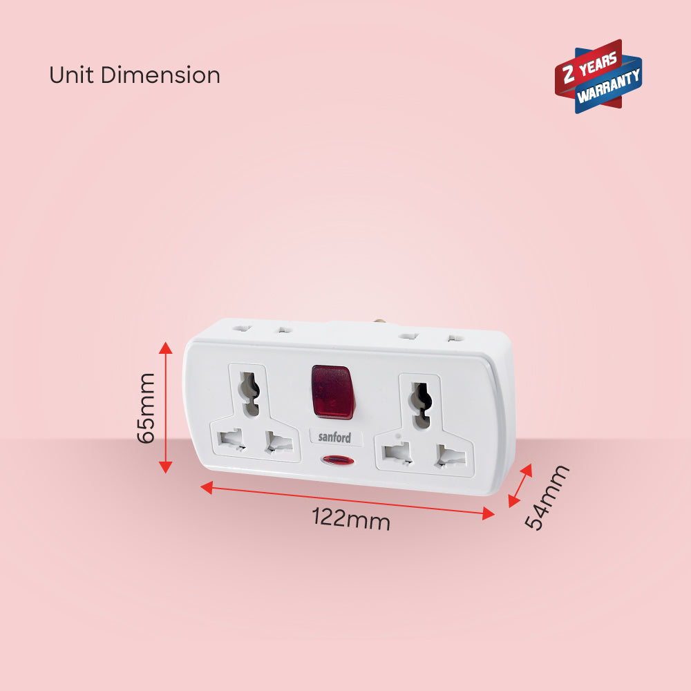 Sanford 2 Way Extension Socket | SF2300ES - buysanford
