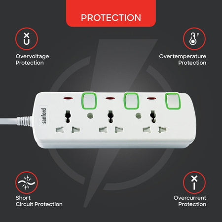 Sanford 3 Way Extension Socket | SF2301ES - buysanford