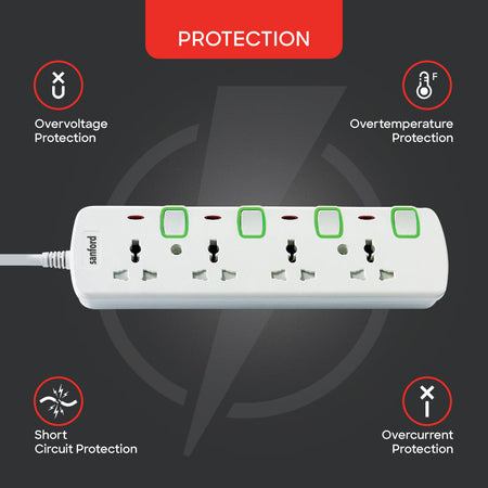 Sanford 4 Way Extension Socket | SF2302ES - buysanford