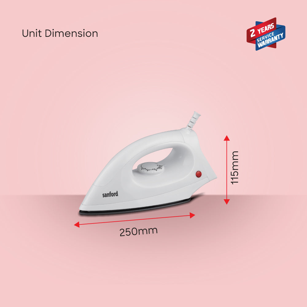 Sanford 1200W Non-Stick Dry Iron with Overheat Protection for Home Use | SF23DI - buysanford