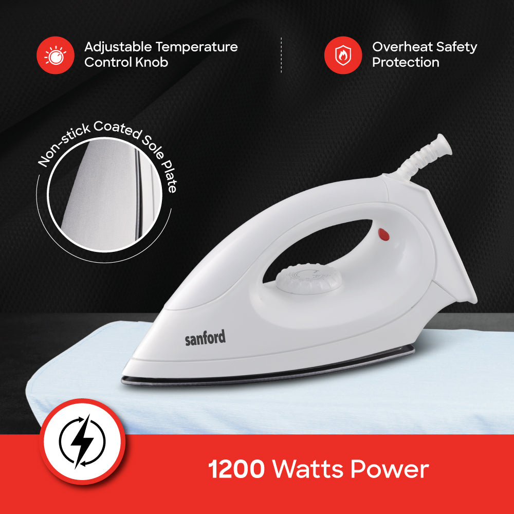 Sanford Light Weight Dry Iron With Non-Stick Coated| SF23DI - buysanford