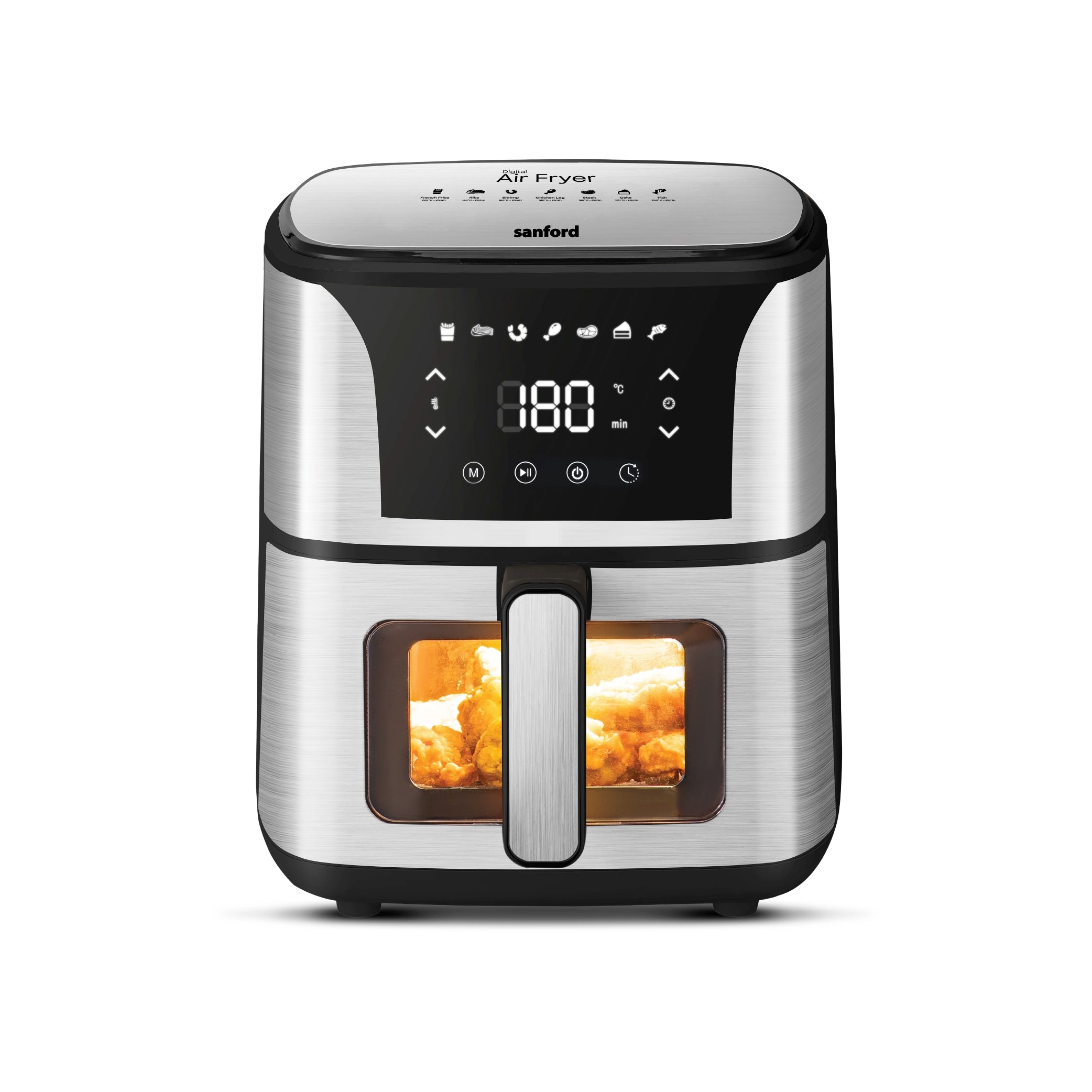 5.5L air fryer cooking window LED display digital sanford 1