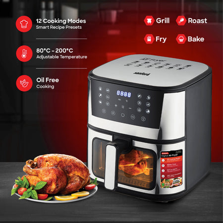 Sanford Digital Air Fryer 7L with 12 Preset Menus and Air Circulation - SF2454AF - buysanford