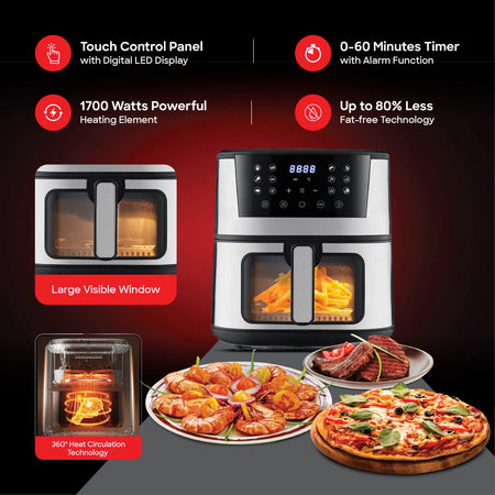 Sanford Digital Air Fryer 7L with 12 Preset Menus and Air Circulation - SF2454AF - buysanford