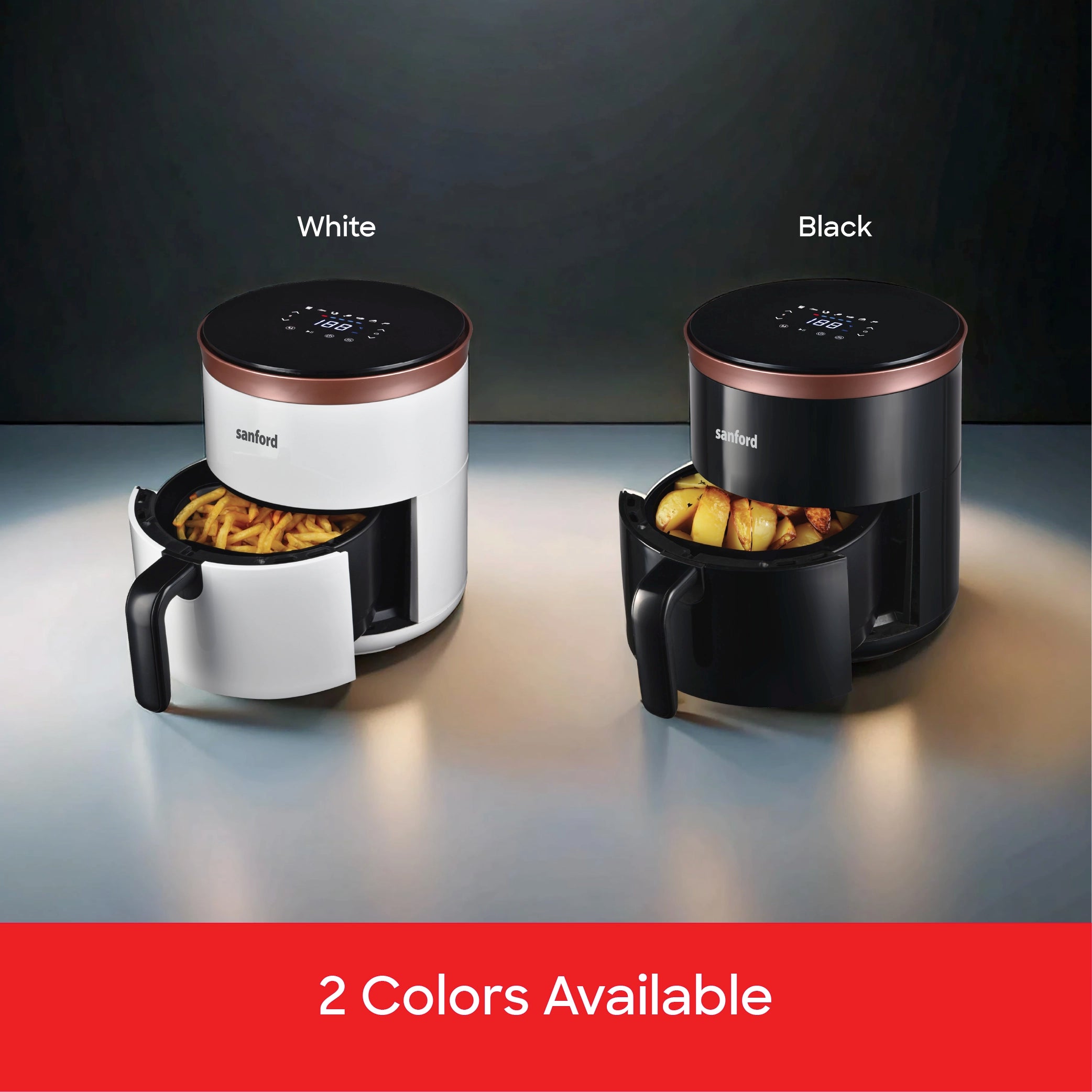 4L air fryer LED display non stick basket digital sanford 6
