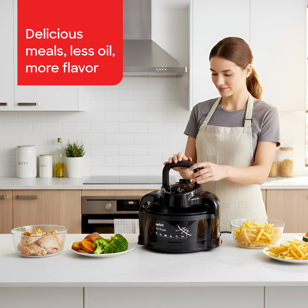 Sanford 1000W Multi-Functional Air Fryer with Triple Heat Cooking | SF2458AF BS-D - buysanford