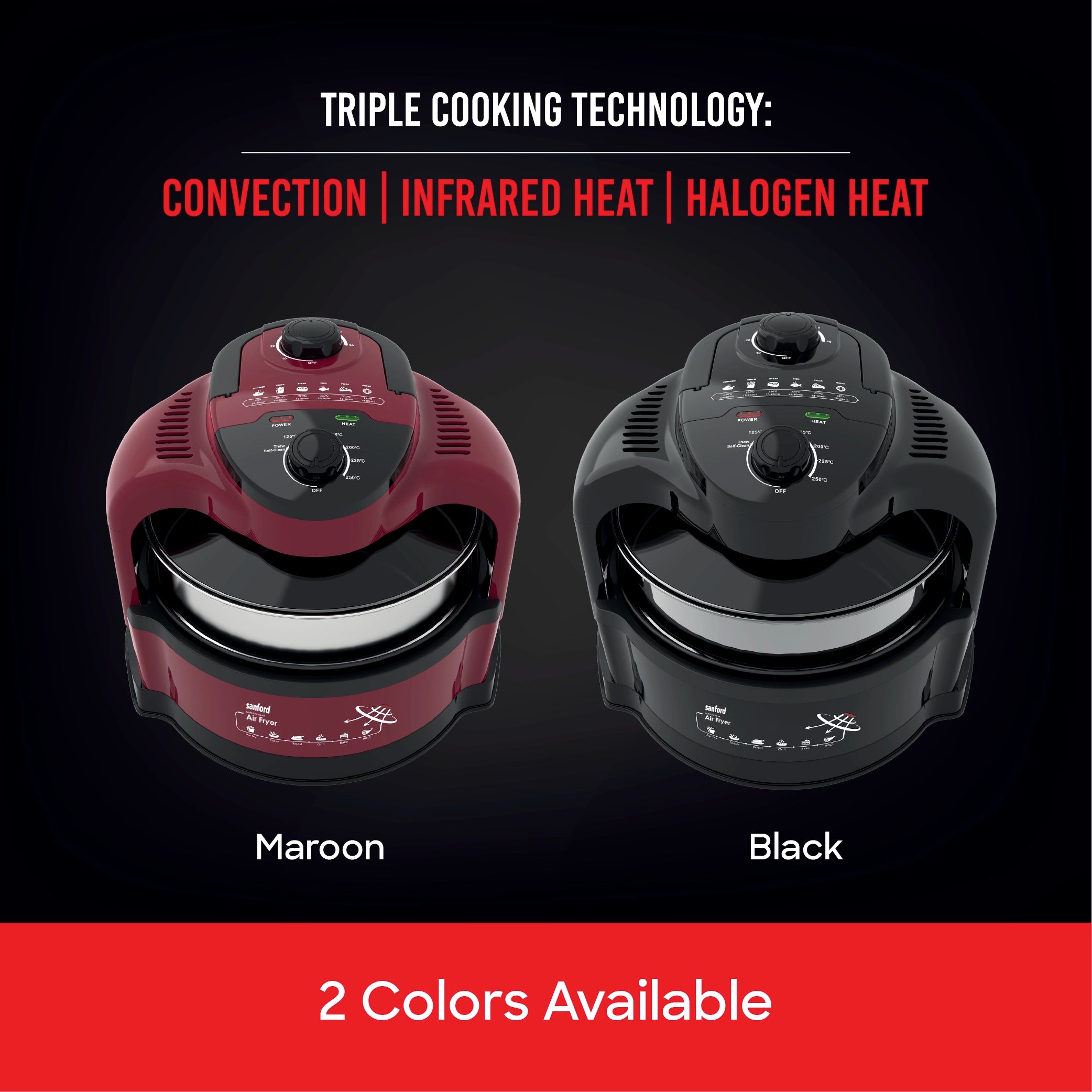 air fryer 7L triple heat cooking 1000W sanford 5