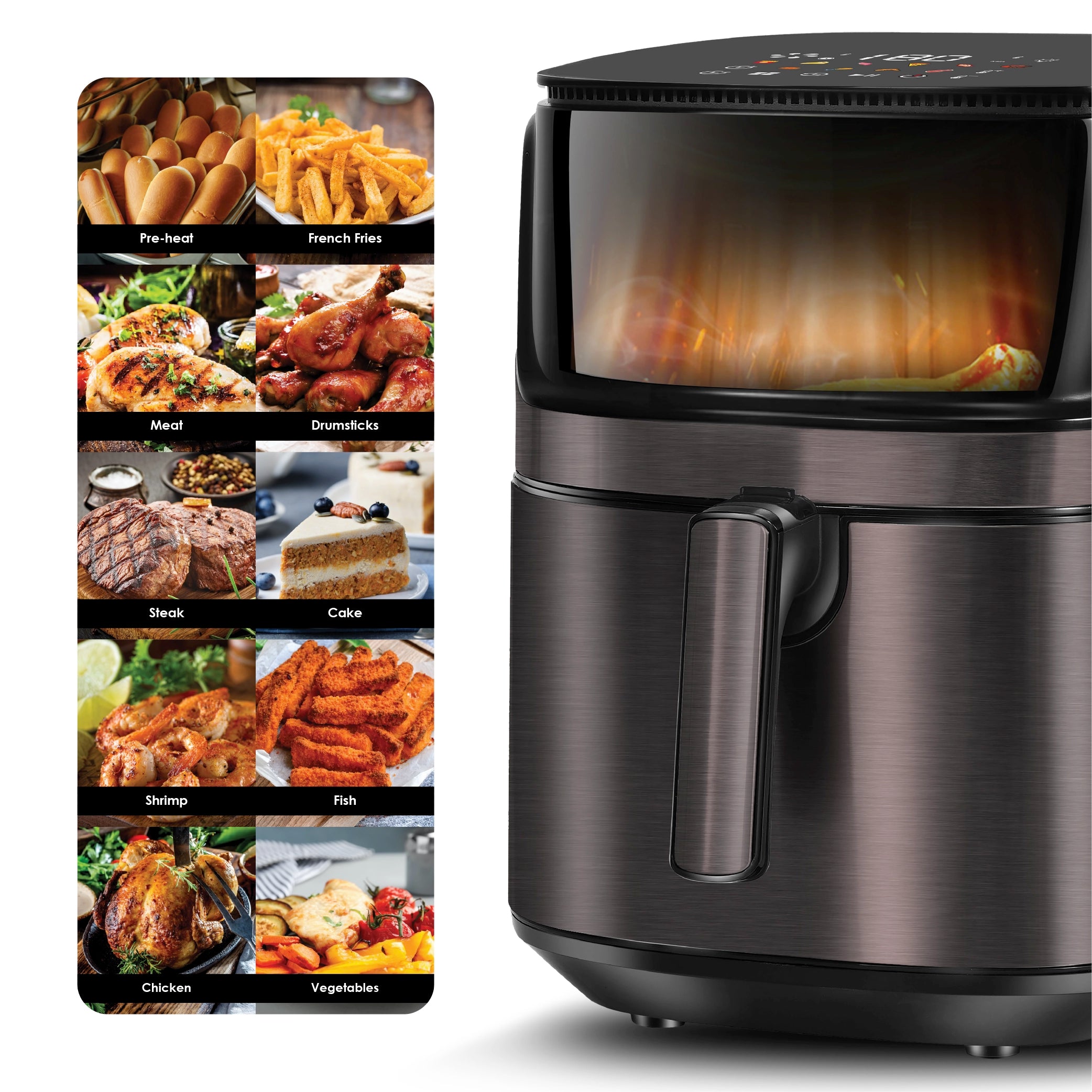7L air fryer triple heat cooking 1000W sanford 7