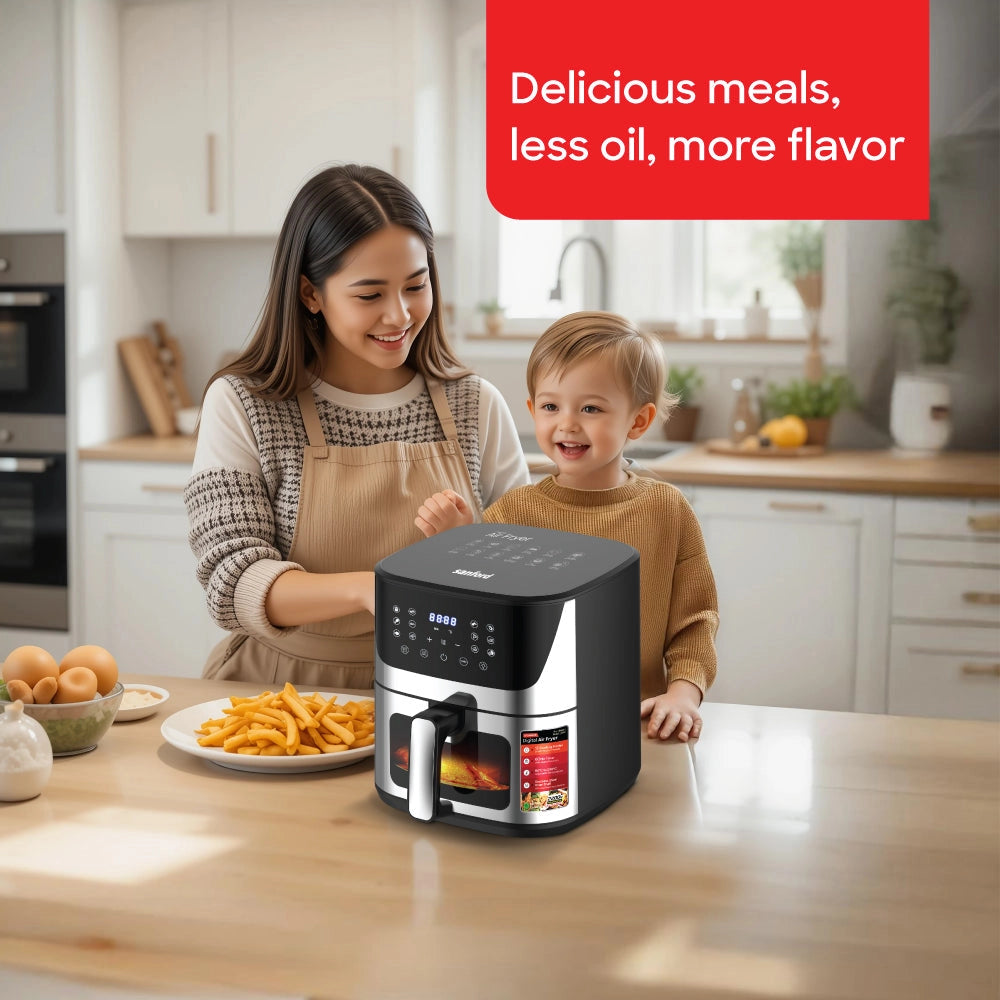 10L air fryer digital touch display 12 preset menus sanford 2