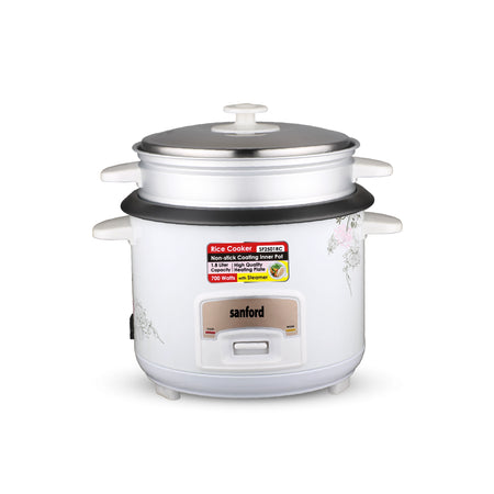 1.8L electric rice cooker 700W steamer keep warm function sanford 1