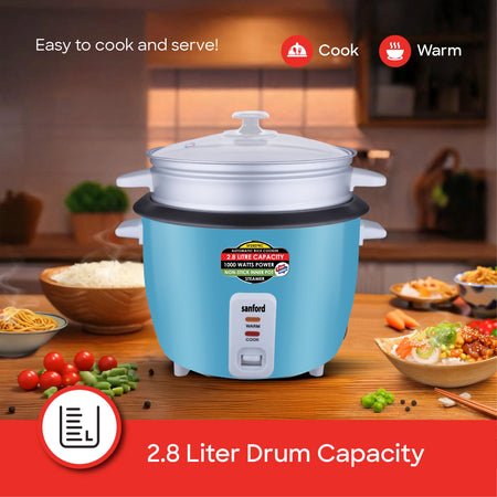 2.8L electric rice cooker with steamer sanford 4