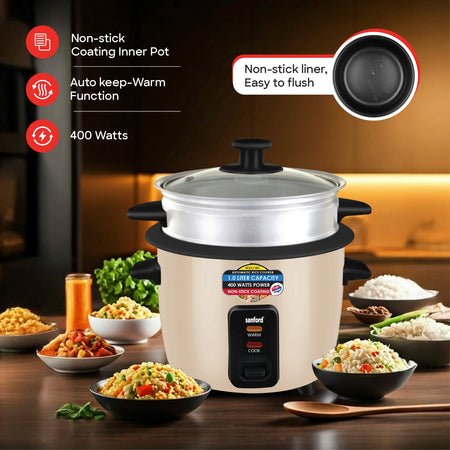 1.0L electric rice cooker with steame sanford 3