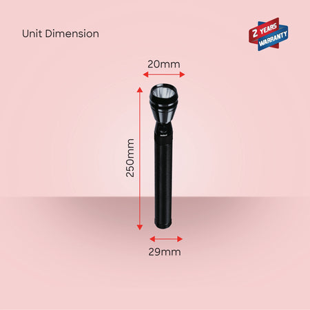 Sanford Army Series 5W LED Flashlight with 1000 Meter Range and 2 Hour Runtime | SF2638SL - buysanford