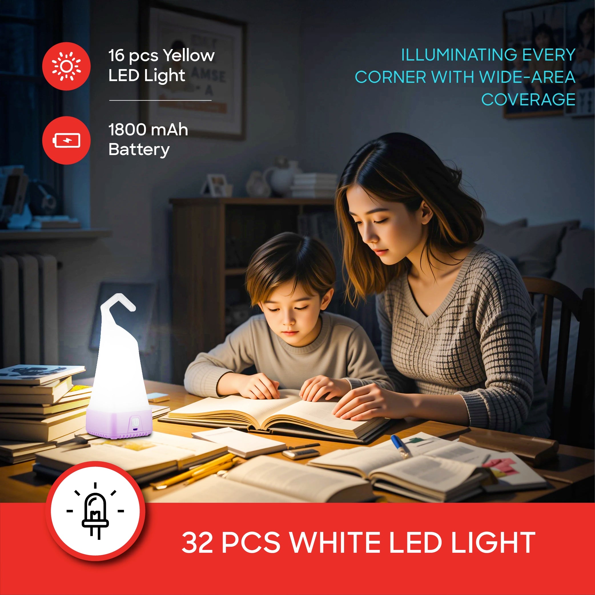 rechargeable 5W LED lantern 7 modes 24 hour runtime sanford 3