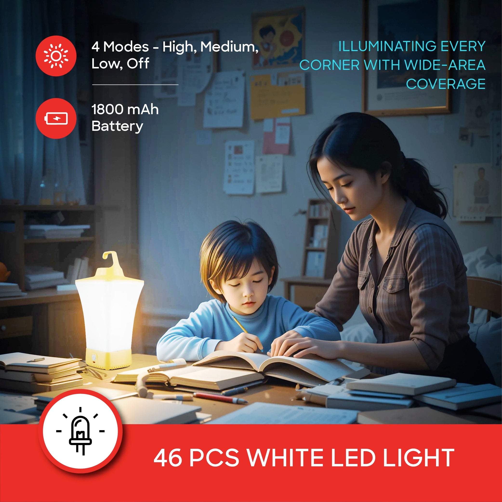 rechargeable LED lantern 4 brightness modes 15 hour runtime sanford 3