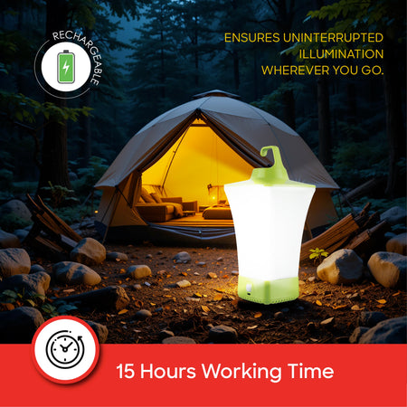 rechargeable LED lantern 4 brightness modes 15 hour runtime sanford 4