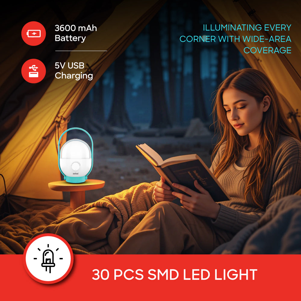 Sanford Rechargeable LED Lantern with 4 Brightness Modes and 15Hour Runtime | SF2731EL - buysanford