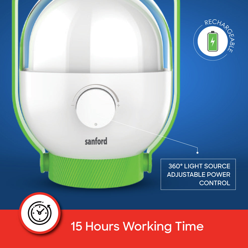 Sanford Rechargeable LED Lantern with 4 Brightness Modes and 15Hour Runtime | SF2731EL - buysanford