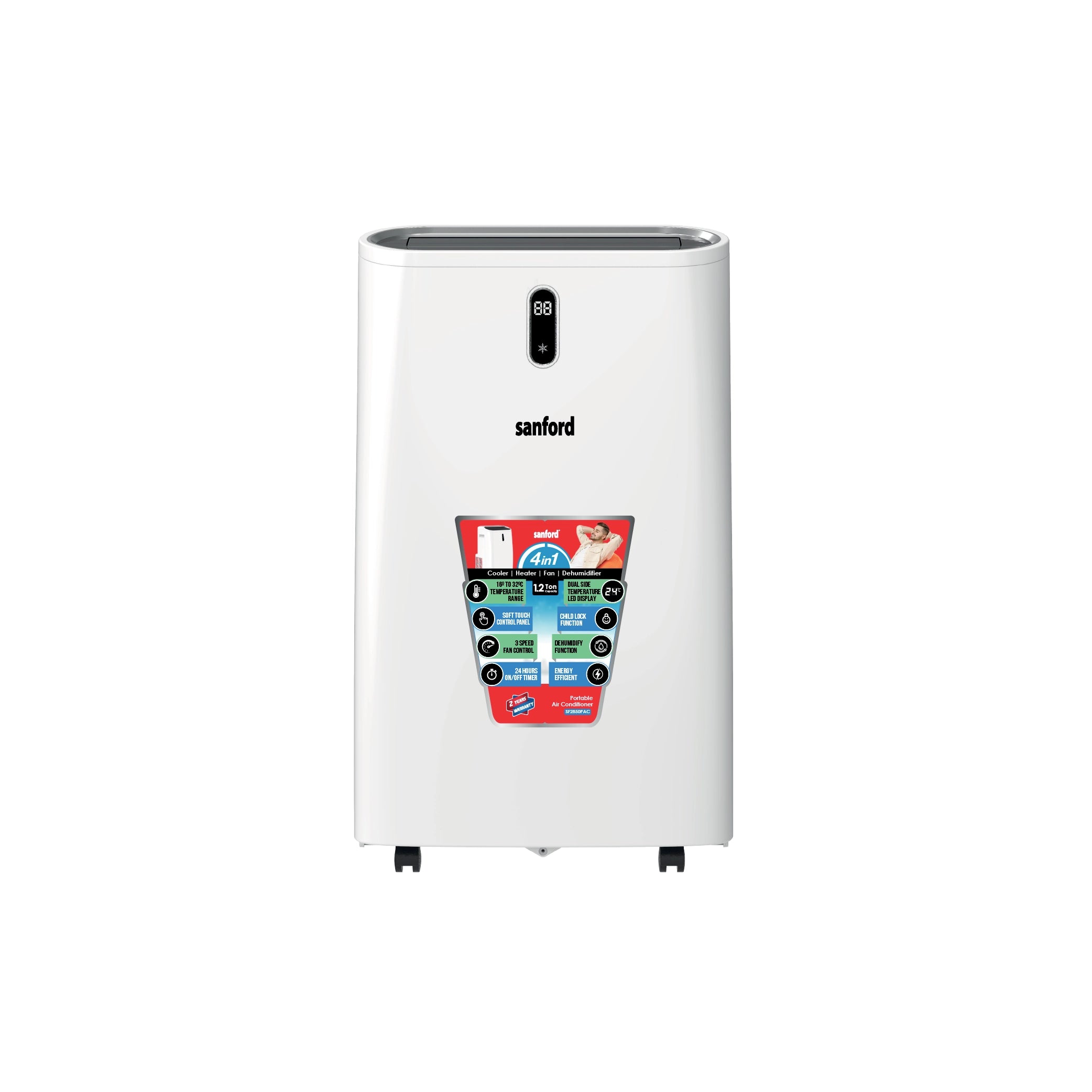 portable air cooler 1.2 ton 4 in 1 cooling sanford 1