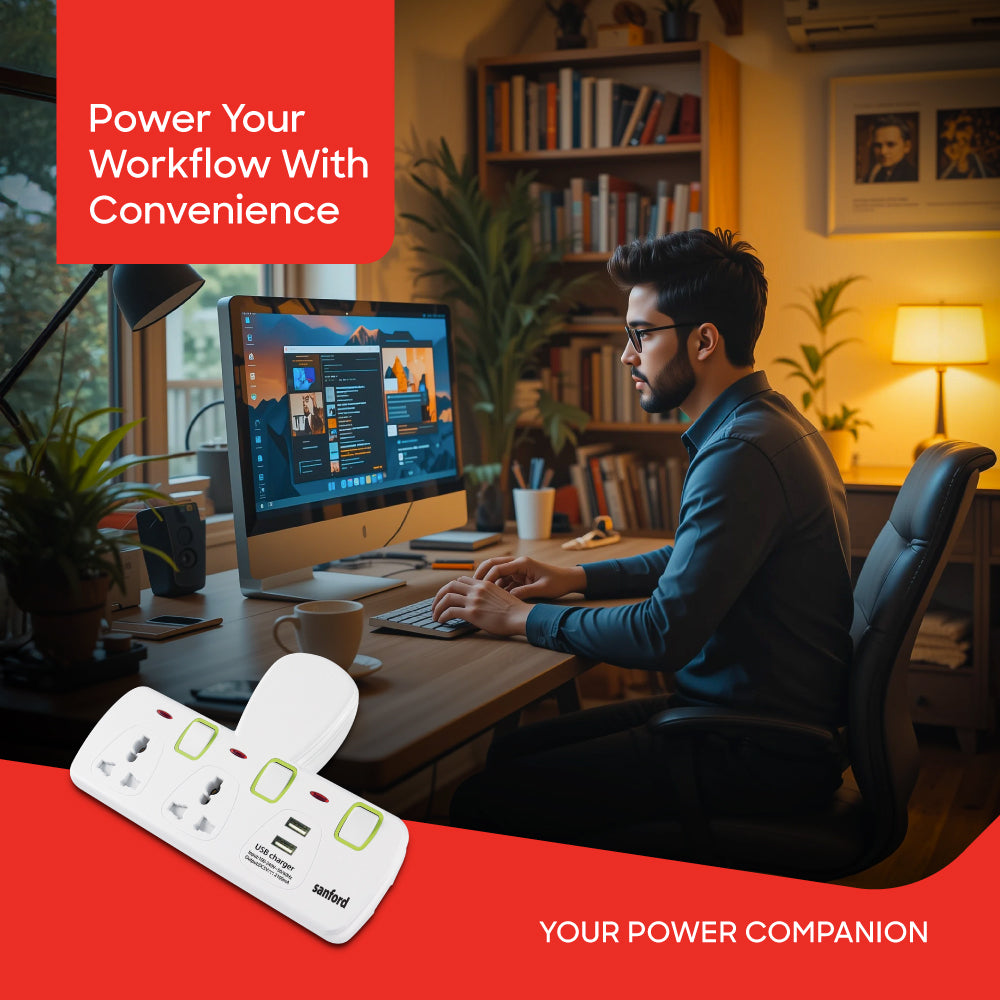 Sanford 2 Way Multi Adaptor Plus USB Port | SF286ADP - buysanford