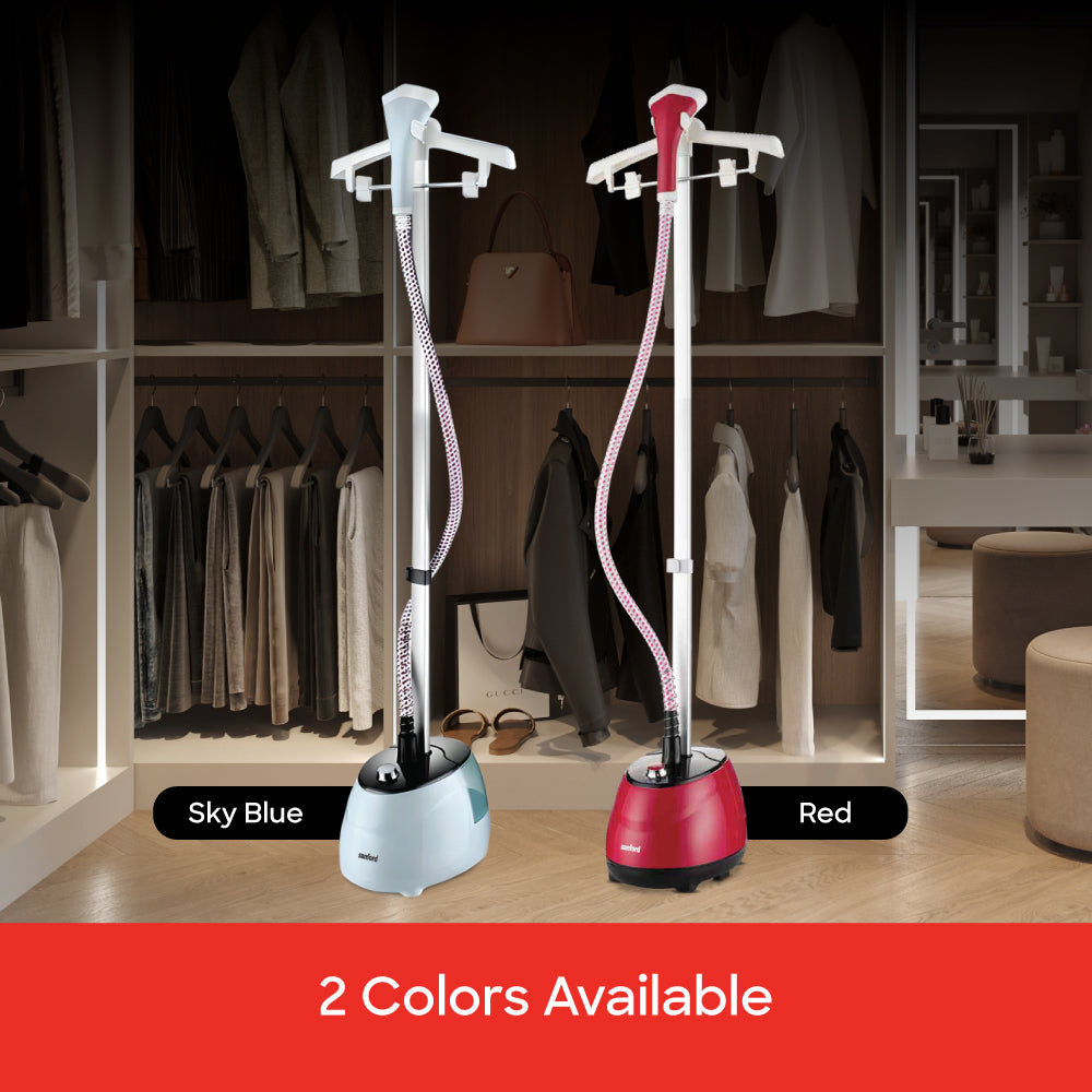 Sanford 1800W Garment Steamer with Telescopic Pole & 1.8L Tank | SF2910GS - buysanford