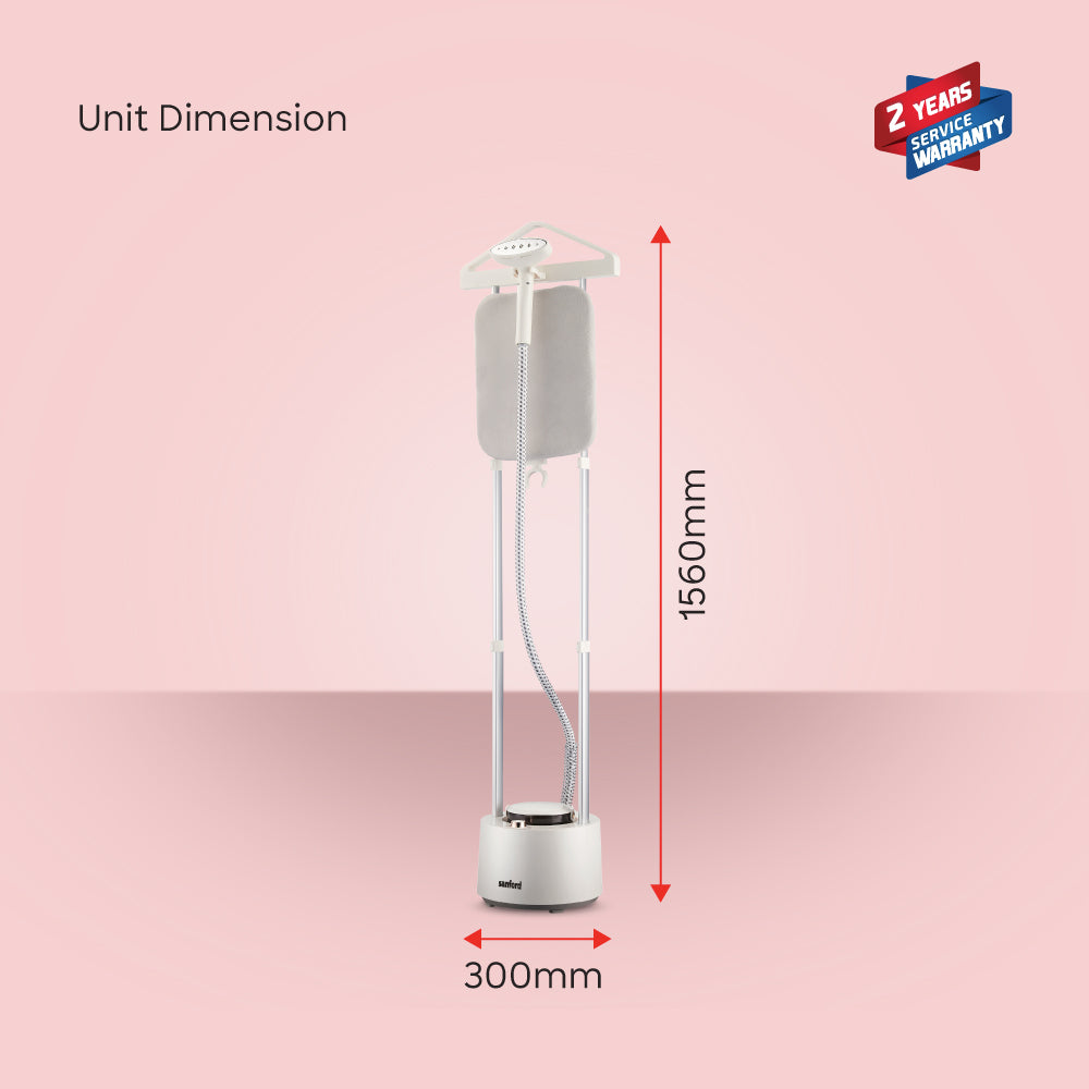 Sanford professional steamer for wrinkle removal and fabric refreshing