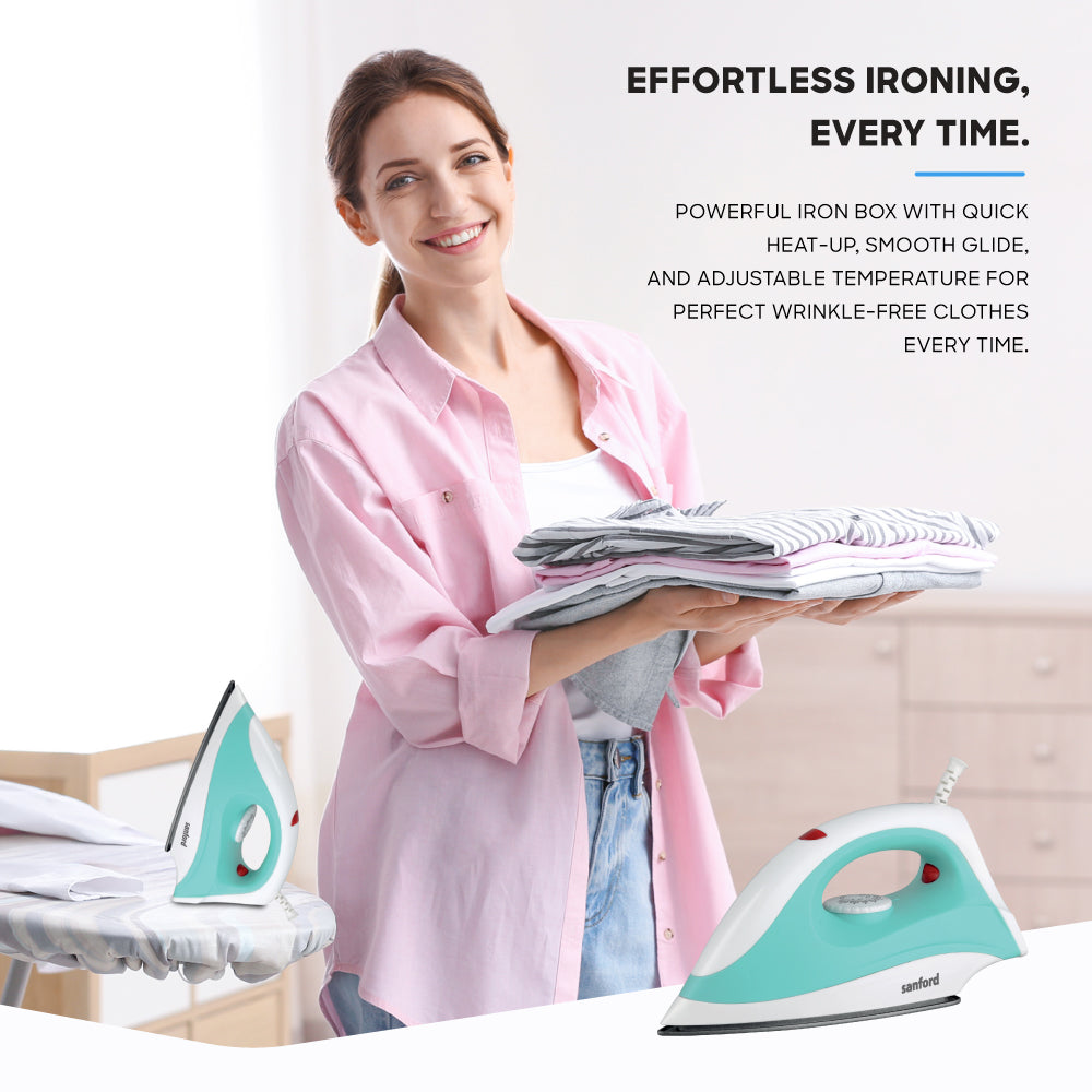 Sanford 1400W Dry Iron with Teflon Soleplate and Safety Cut-Off | SF29DI - buysanford