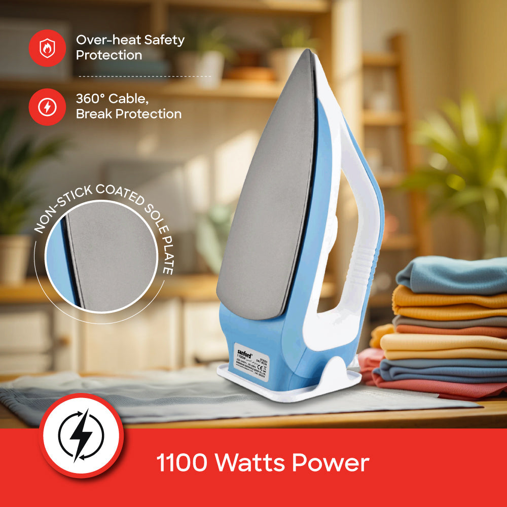 Sanford Light Weight Dry Iron With Non-Stick Coated| SF30DI - buysanford