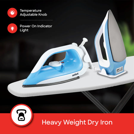 lightweight dry iron non stick coated sanford 4
