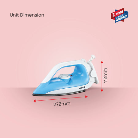lightweight dry iron non stick coated sanford 6