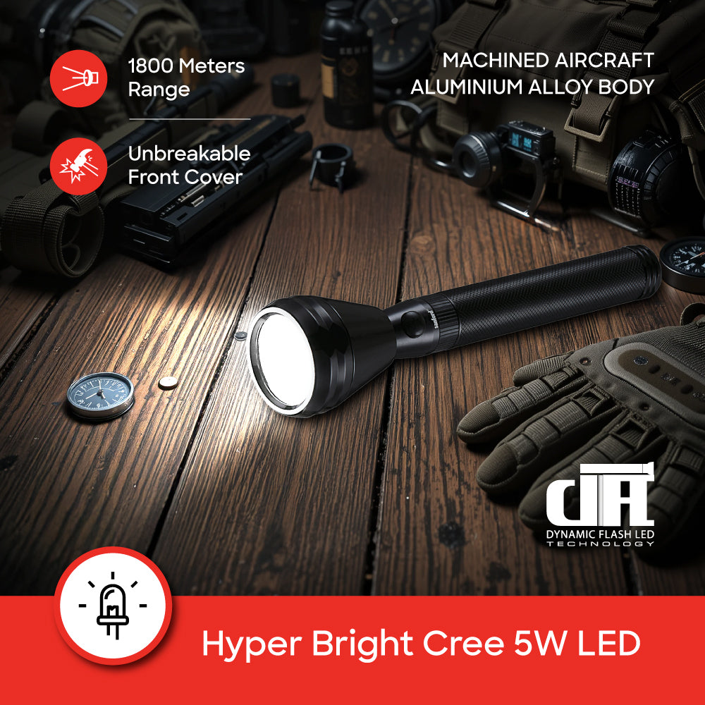 Sanford flashlight powerful 5-watt LED with adjustable focus