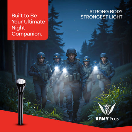 Sanford Army Plus Series 5W Flashlight with 2100m Long Range Beam | SF4129SL - buysanford