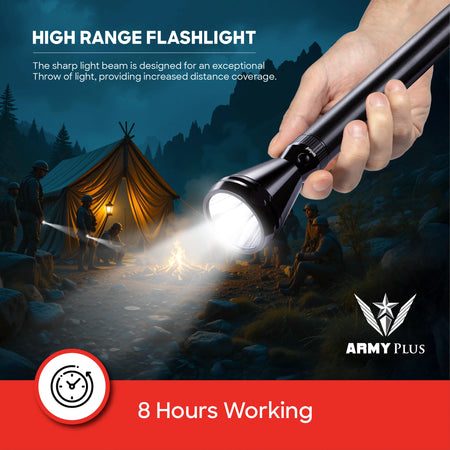 Sanford Army Plus Series 5W Flashlight with 2100m Long Range Beam | SF4129SL - buysanford